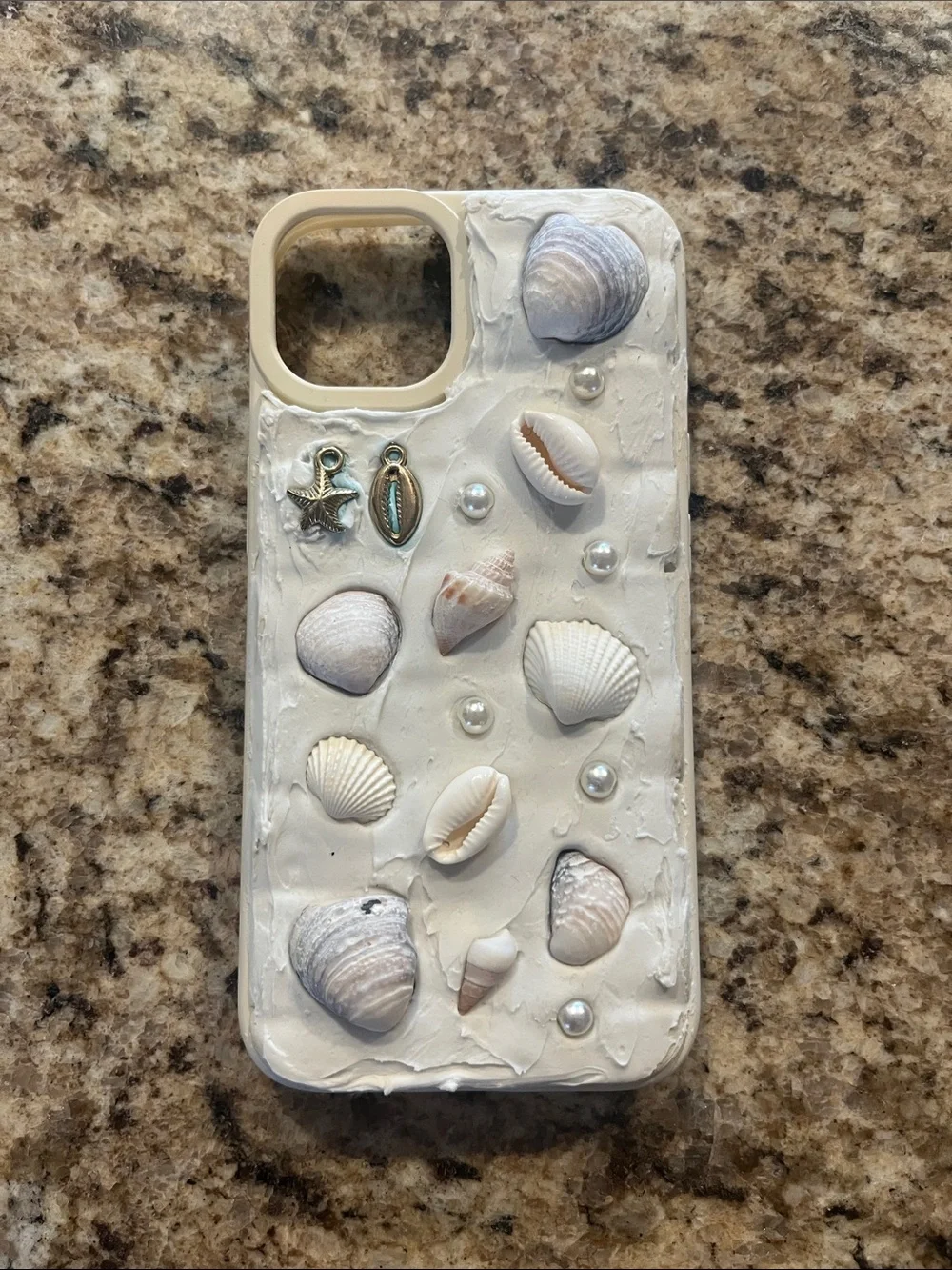 iPhone 13 Handmade Seashell Phone Case